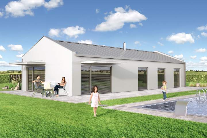 Přízemní rodinný dům Anion - moderní design v pasivním provedení